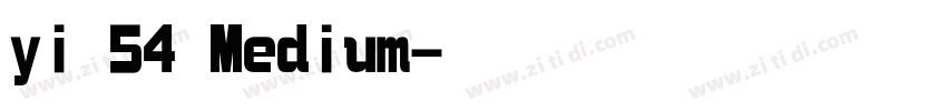 yi 54 Medium字体转换